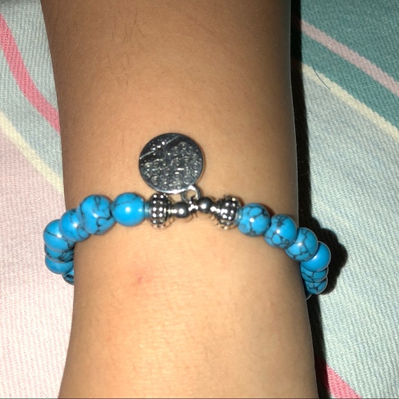 Jewelry - BoHo - Turquoise blue stone meditation bracelet
